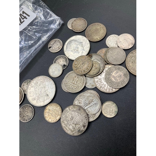 1241 - Foreign Silver Coins, 142G