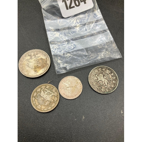 1264 - Four More Middle Eastern Silver Coins