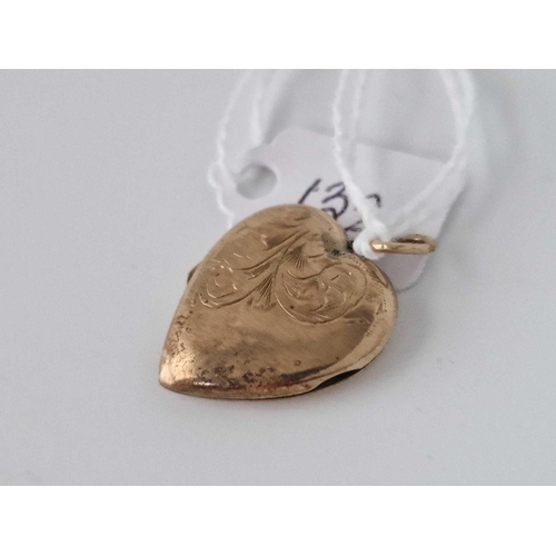 132 - A Back And Front Heart Locket 9Ct