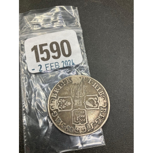 1590 - 1708 Half Crown