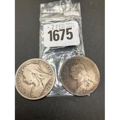 1675 - Halfcrown 1891 & 1895