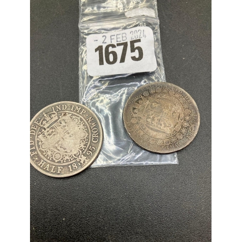 1675 - Halfcrown 1891 & 1895