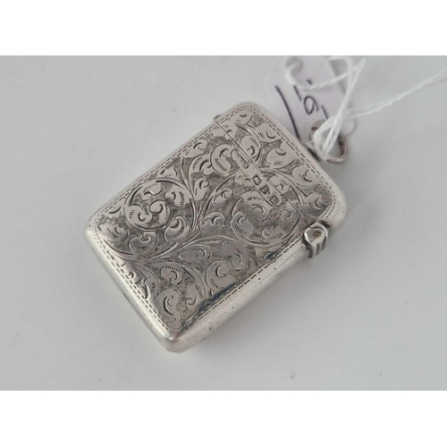 207 - A Silver Vesta Case