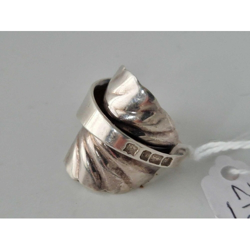 210 - A Silver Spoon Ring Size Q