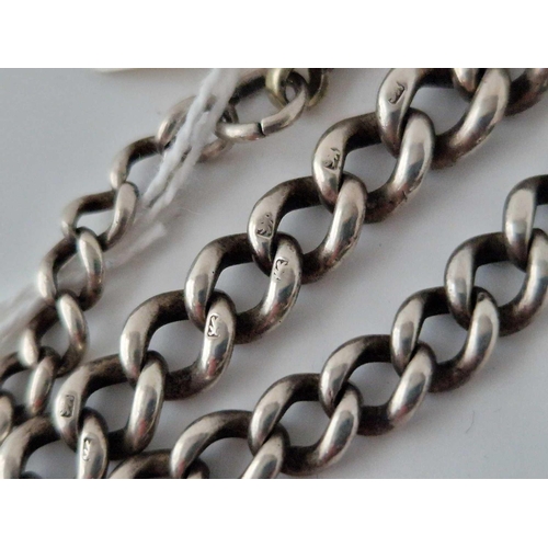 282 - A Silver Chain With Key 13 Inch