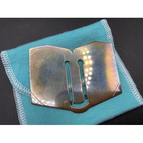 312 - A Tiffany And Co Silver Book Mark In Tiffany Box