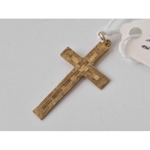 382 - A 9Ct Cross 1.2 Gms