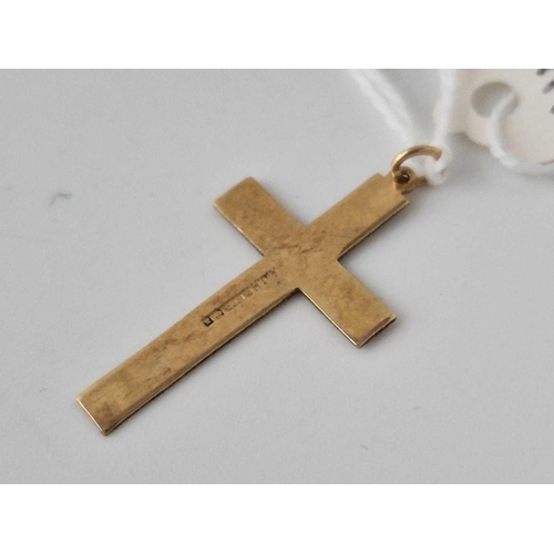 382 - A 9Ct Cross 1.2 Gms