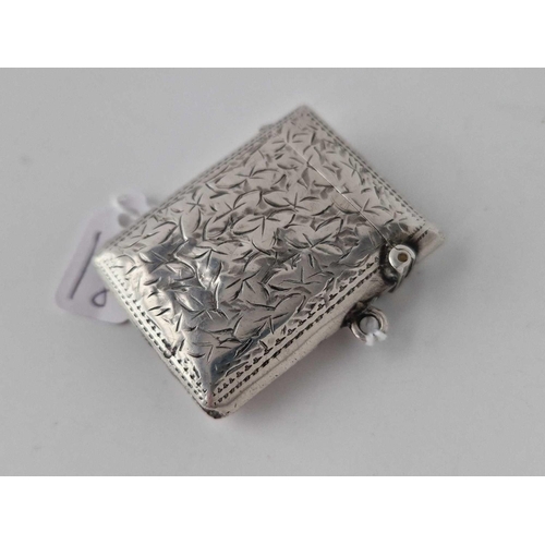 406 - A Silver Vesta Case