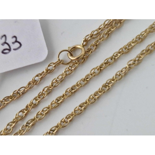 433 - A Neck Chain 9Ct 18 Inch 2.6 Gms