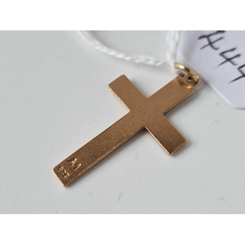 444 - A 9Ct Cross 1.4 Gms