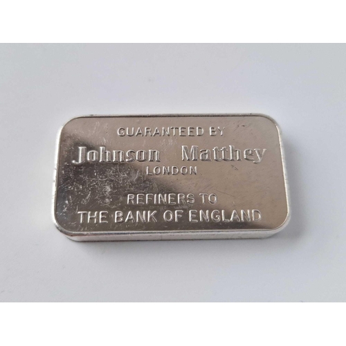 490 - A One Hundred Gram Silver Ingot