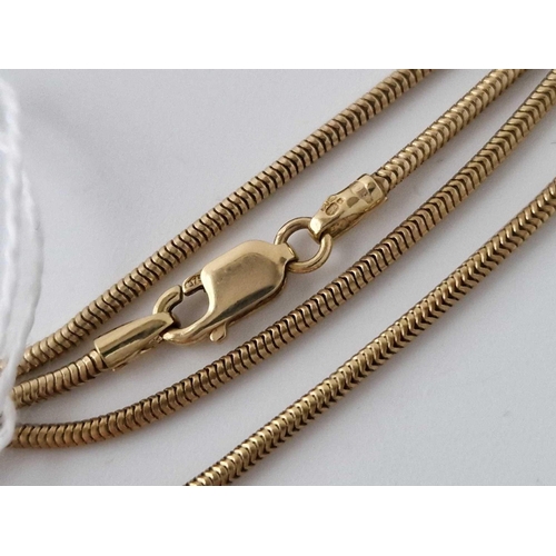 513 - A Snake Link Neck Chain 9Ct 19 Inch 6.5 Gms