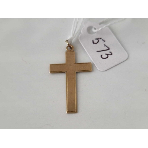 573 - A 9Ct Cross 1.1 Gms