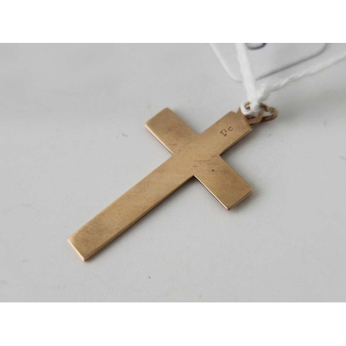 573 - A 9Ct Cross 1.1 Gms