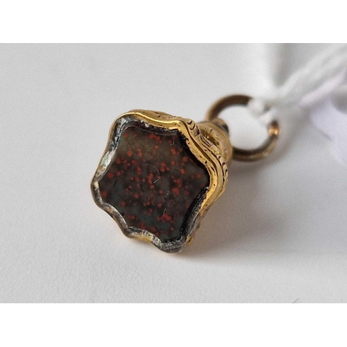 632 - A Small Bloodstone Fob Seal