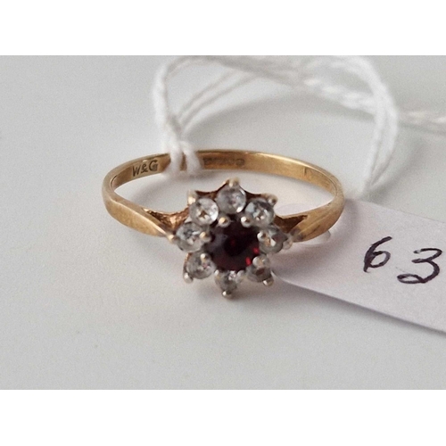 636 - A Dress Ring 9Ct Size N 1.3 Gms