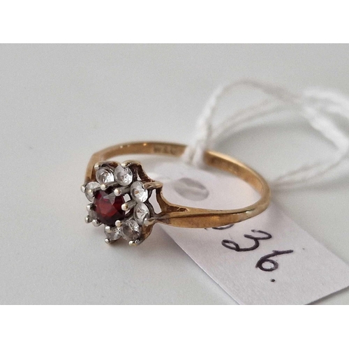 636 - A Dress Ring 9Ct Size N 1.3 Gms