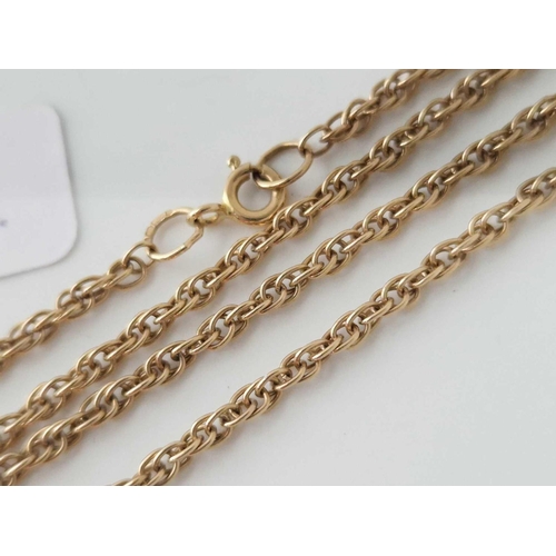 670 - A Neck Chain 9Ct 20 Inch 6.1 Gms