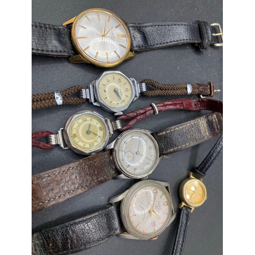 742 - Six Vintage Assorted Wrist Watches