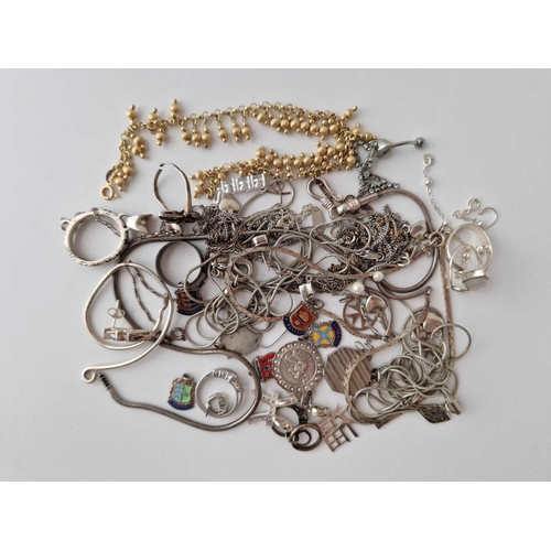 76 - Bag Silver Bracelets, Pendants Etc 146G