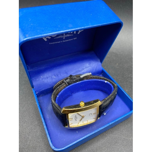 796 - A Gents Rotary Wrist Watch In Original Box