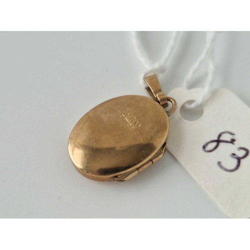 83 - A 9Ct Locket 2.8 Gms