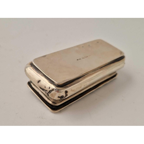 855 - An Embossed Oblong Box, Hinged Cover, 3.5 Inches Wide, Birmingham 1900, 56 G.