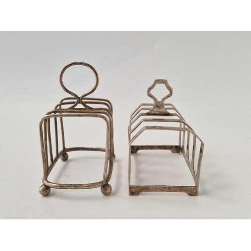 878 - Two Toast Racks, Each With Four Divisions, Birmingham 1934, 95 G