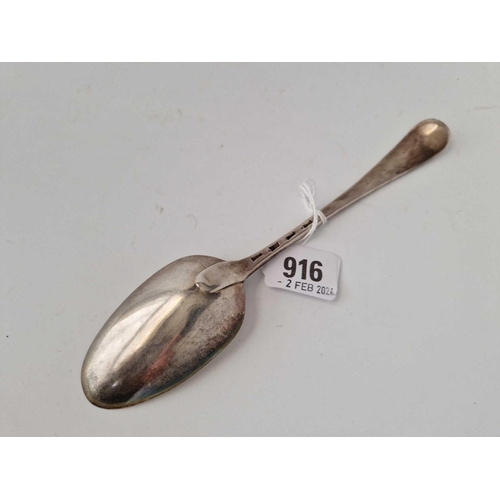 916 - Another 18Th Century Crested Table Spoon, 69 G.