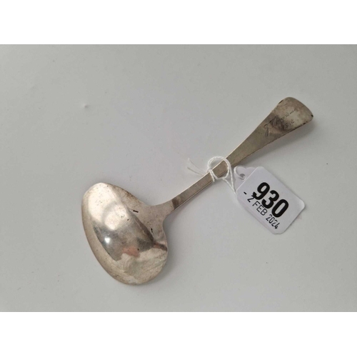 930 - A Dutch Ladle With Beaded Handle, 30 G.