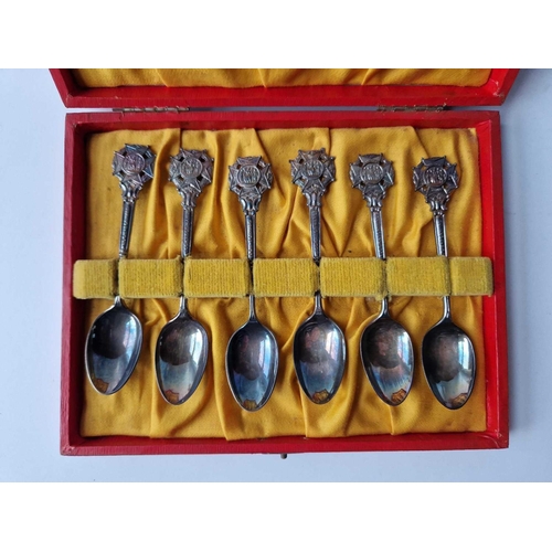 959 - Boxed Set Of Six Teaspoons For Rifle Prizes.