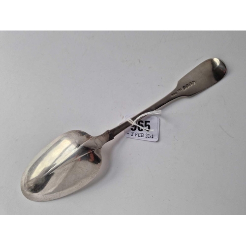 965 - Irish Rat Tail Tablespoon. Dublin 1835 Crested By P W 71 Gm