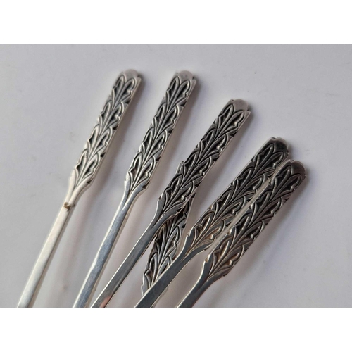 979 - Set Of Six Liberty And Co Cake Forks. Birmingham 1935 With Jubilee Mark. 88 Gms