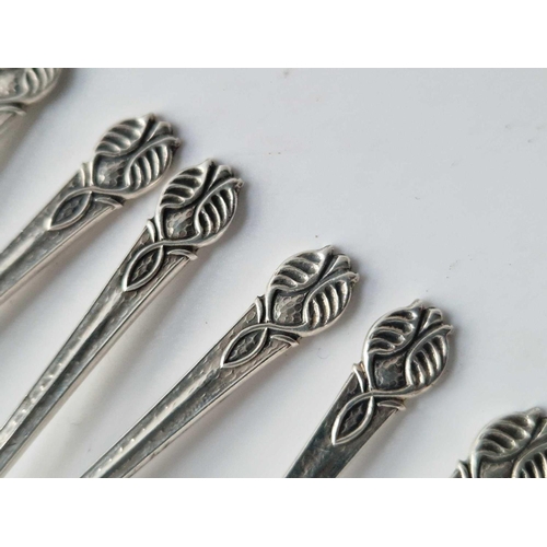 981 - Set Of Six Stylish Liberty And Co Coffee Spoons. Birmingham 1936