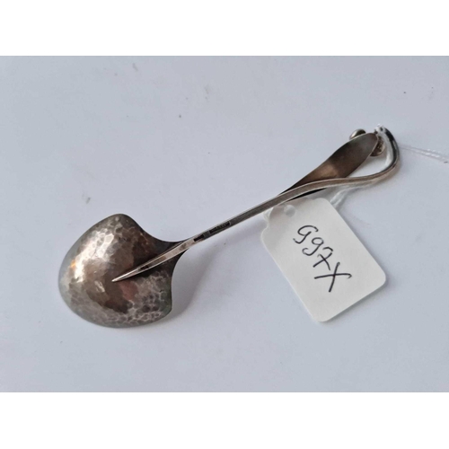 997x - A Stylish Foreign Silver Spoons, Stamped Sarcsons Silver