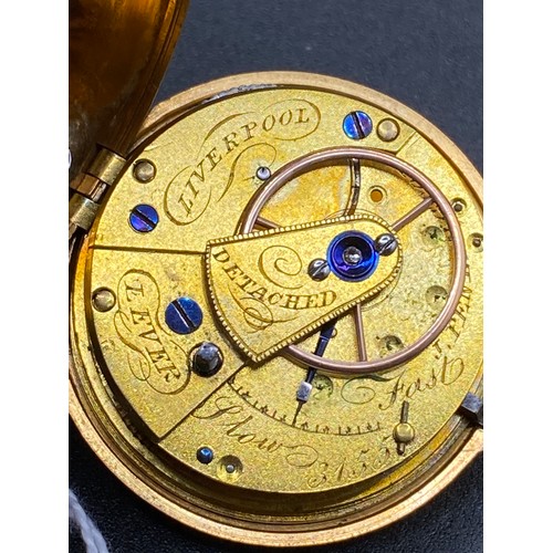 721 - A Good George II Pair Cased Verge Pocket Watch 22Ct Gold 1757 With Repousse Decoration Of Classical ... 