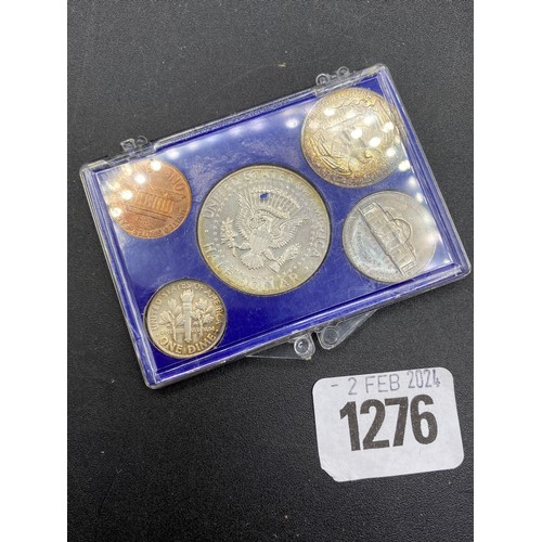 1276 - A 1964 USA 5 Coin Year Set