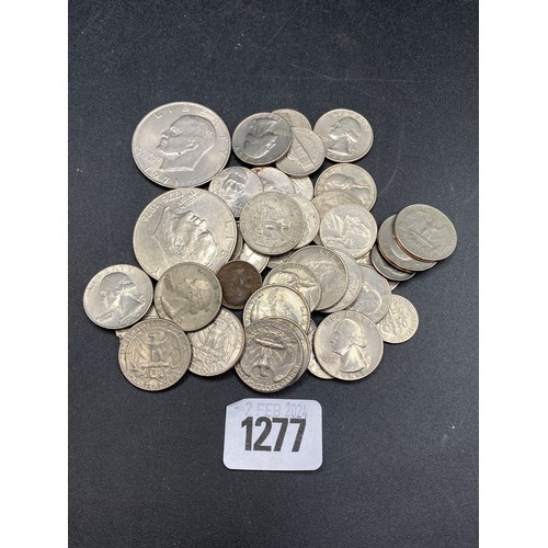 1277 - A Bag Of USA Silver Colonial Coinage