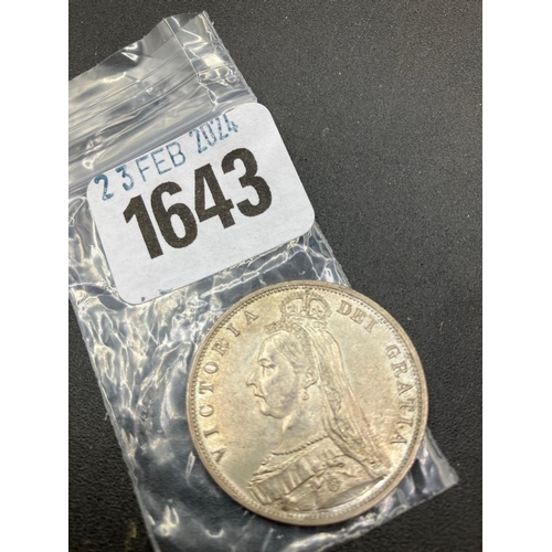 1643 - 1887 half crown good grade