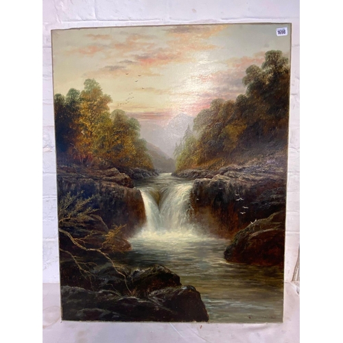 1698 - William Mellor - Skelwith Force - Ambleside. 36 in x 26 in Signed