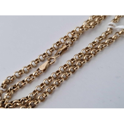 412 - A belcher link neck chain, 9ct, 20 inch, 5 g