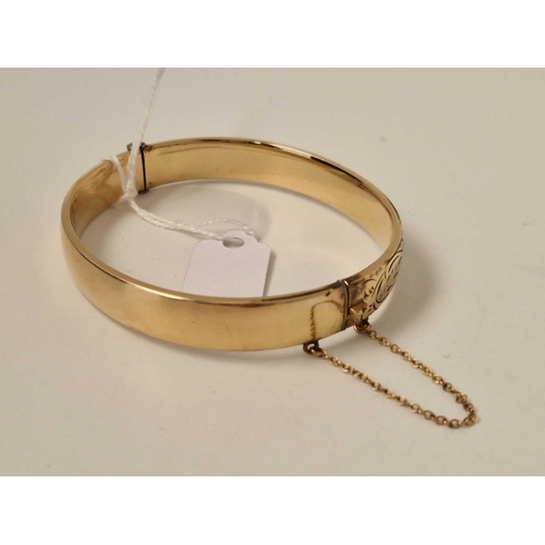 493 - A rolled gold bangle