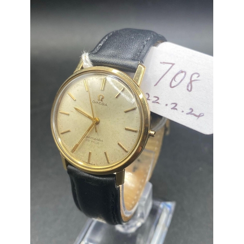 708 - An Omega Seamaster De Ville, missing winder