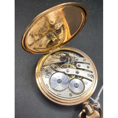 720d - A gents hunter pocket watch, W/O