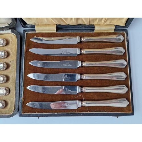 848 - Two box sets of tea knives