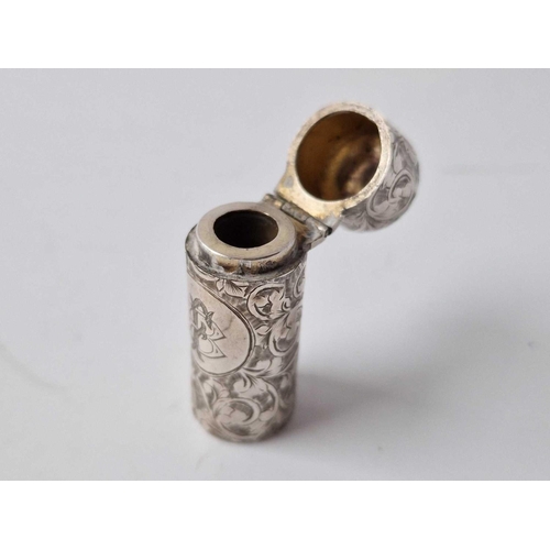 938 - A scent file engraved with scroll work, 1.5