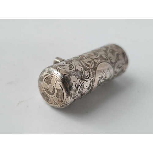 938 - A scent file engraved with scroll work, 1.5