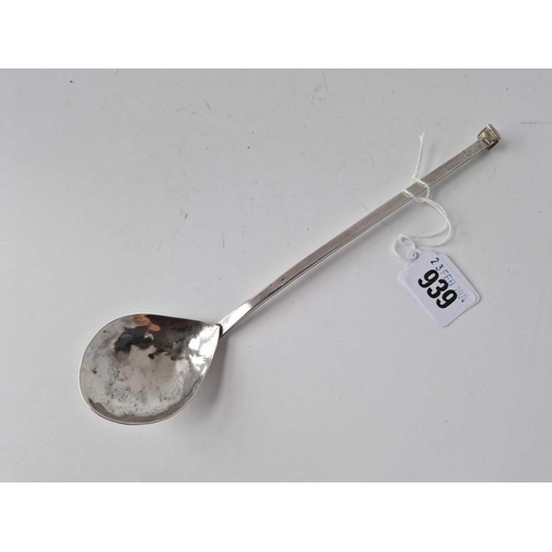 939 - A modernist spoon with nail top by DM (800 standard) London