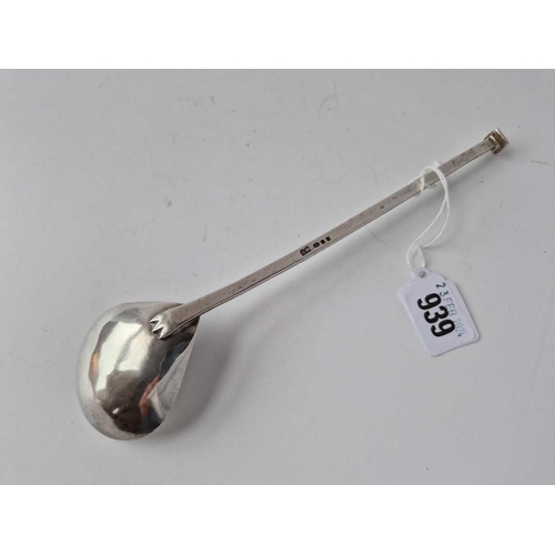 939 - A modernist spoon with nail top by DM (800 standard) London